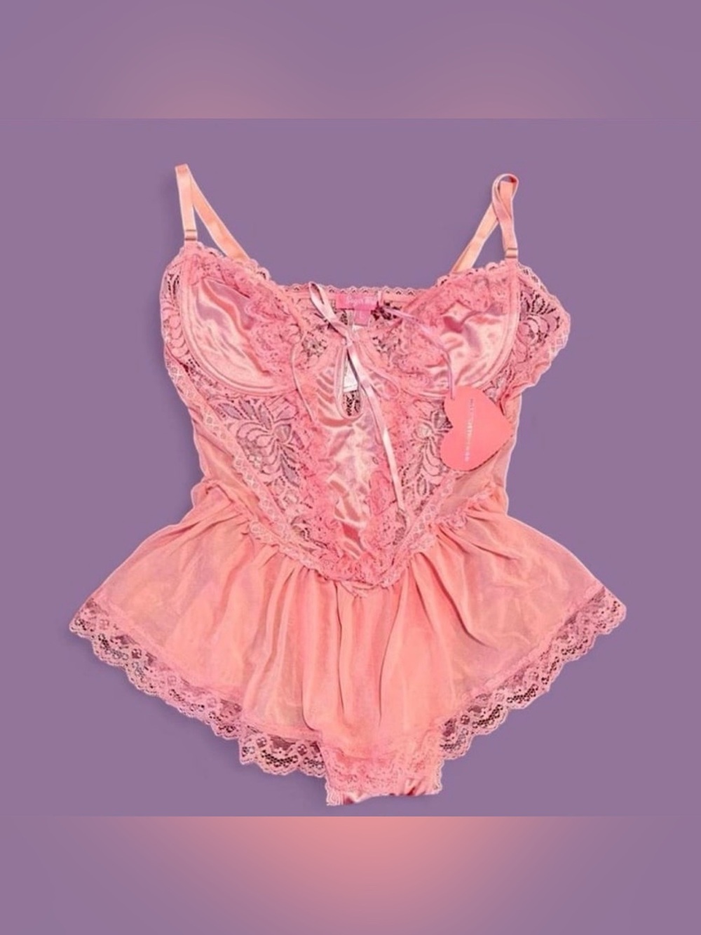 Dolls Kill x Sugar Thrillz BABY SPOILED BUT NOT ROTTEN LACE TEDDY